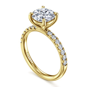 Winslow - 14K Yellow Gold Round Diamond Engagement Ring