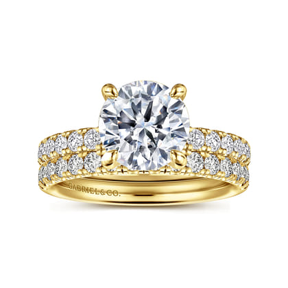 Winslow - 14K Yellow Gold Round Diamond Engagement Ring