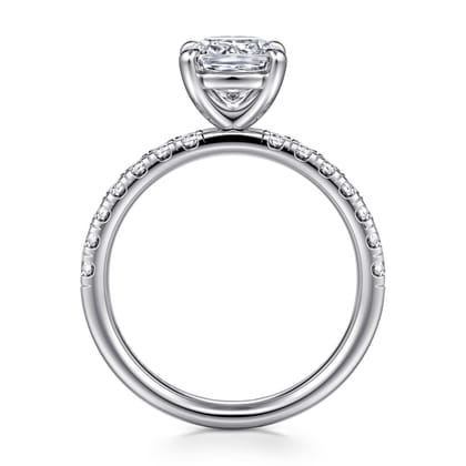 Winslow - 18K White Gold Cushion Cut Diamond Engagement Ring