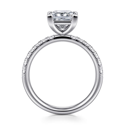 Winslow - 18K White Gold Princess Cut Diamond Engagement Ring