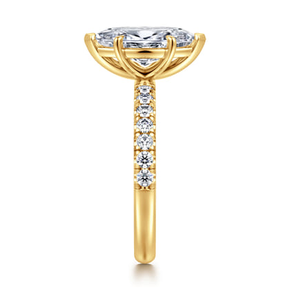 Winslow - 18K Yellow Gold Marquise Shape Diamond Engagement Ring