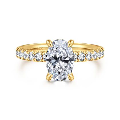 Winslow - 18K Yellow Gold Oval Diamond Engagement Ring