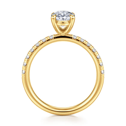 Winslow - 18K Yellow Gold Oval Diamond Engagement Ring