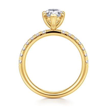 Winslow - 18K Yellow Gold Pear Shape Diamond Engagement Ring