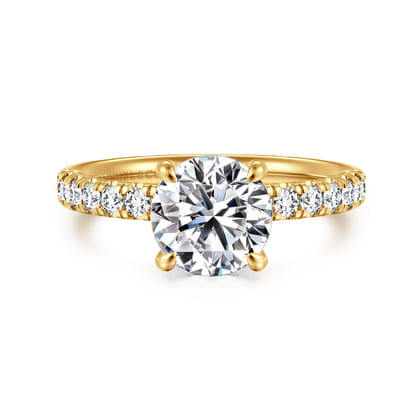 Winslow - 18K Yellow Gold Round Diamond Engagement Ring