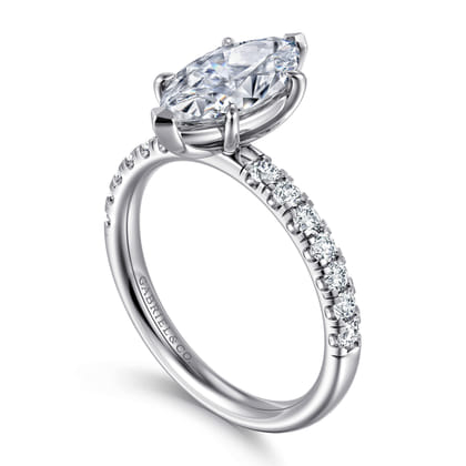 Winslow - Platinum Marquise Shape Diamond Engagement Ring