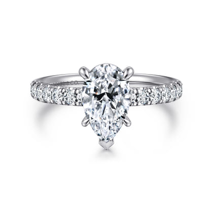 Winslow - Platinum Pear Shape Diamond Engagement Ring