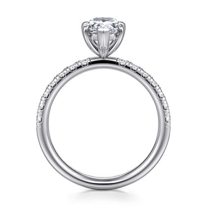 Winslow - Platinum Pear Shape Diamond Engagement Ring