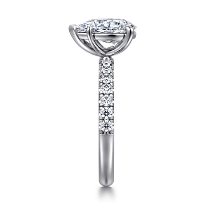 Winslow - Platinum Pear Shape Diamond Engagement Ring