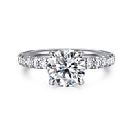 Winslow - Platinum Round Shape Diamond Engagement Ring