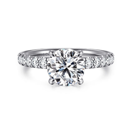 Winslow - Platinum Round Shape Diamond Engagement Ring