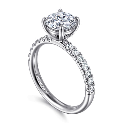 Winslow - Platinum Round Shape Diamond Engagement Ring