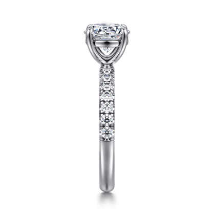 Winslow - Platinum Round Shape Diamond Engagement Ring