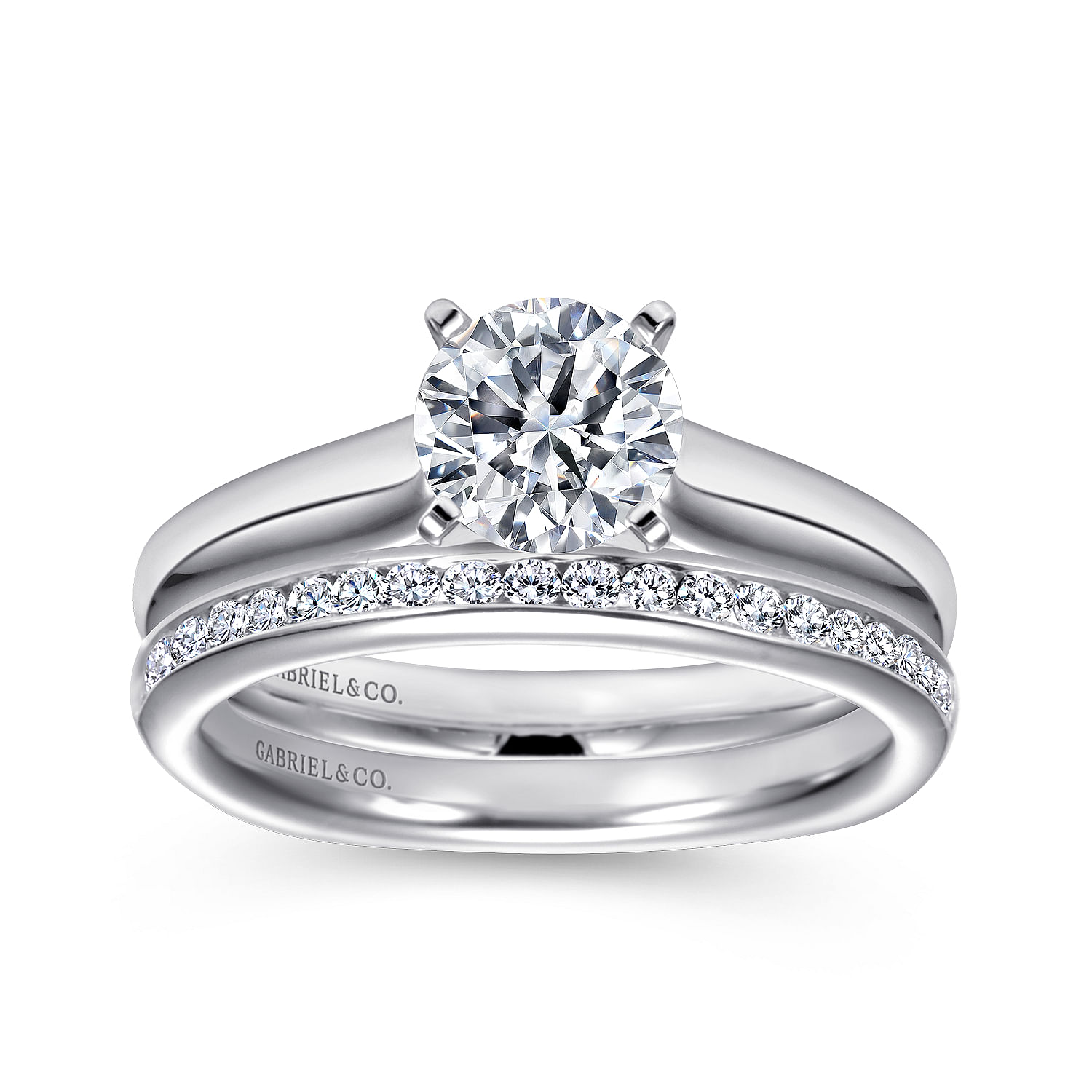 Winter - Platinum Round Diamond Engagement Ring - Shot 4