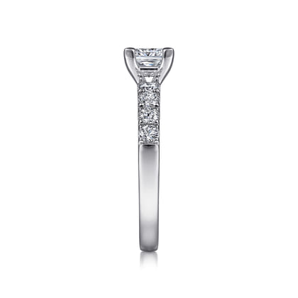 Wyatt - 14K White Gold Princess Cut Diamond Engagement Ring