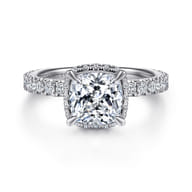Yale - 14K White Gold Diamond Engagement Ring