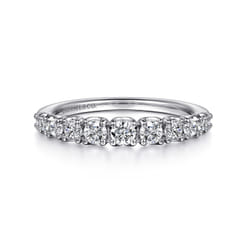 York - 14K White Gold Round Diamond Anniversary Band