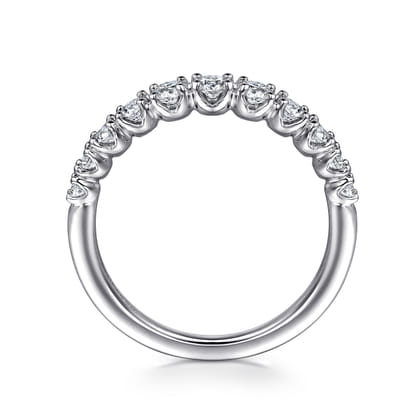 York - 14K White Gold Round Diamond Anniversary Band