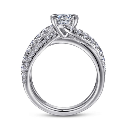 Zaira - 14K White Gold Round Diamond Engagement Ring