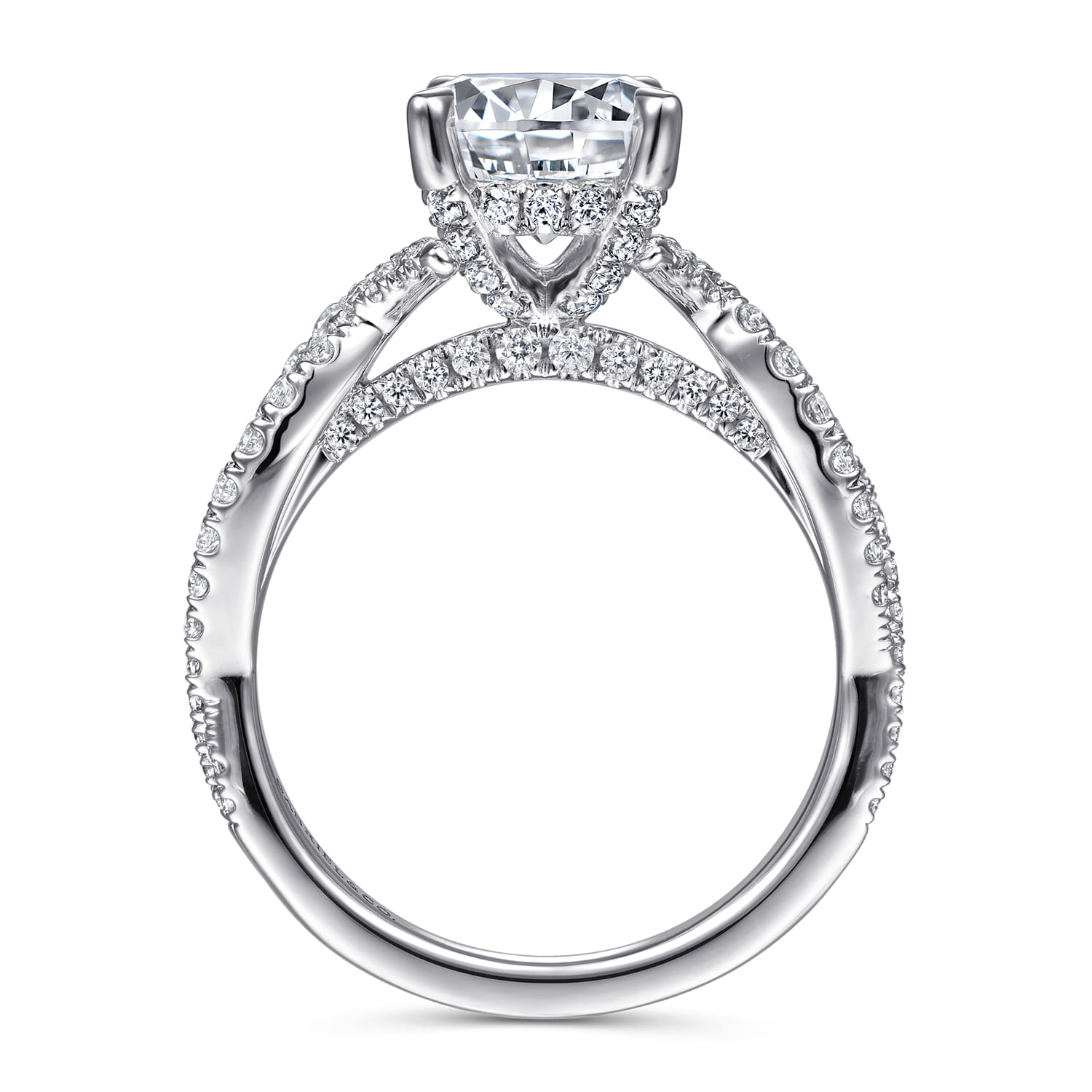 Zandra - 14K White Gold Diamond Engagement Ring