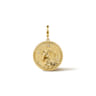 Zodiac - 14K Yellow Gold Diamond Bujukan Capricorn Medallion Pendant With Detachable Bail - 0.03 ct