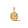 Zodiac - 14K Yellow Gold Diamond Bujukan Leo Medallion Pendant With Detachable Bail - 0.03 ct