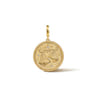 Zodiac - 14K Yellow Gold Diamond Bujukan Libra Medallion Pendant With Detachable Bail - 0.05 ct