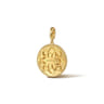 Zodiac - 14K Yellow Gold Diamond Bujukan Pisces Medallion Pendant With Detachable Bail - 0.07 ct