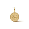 Zodiac - 14K Yellow Gold Diamond Bujukan Scorpio Medallion Pendant With Detachable Bail - 0.05 ct