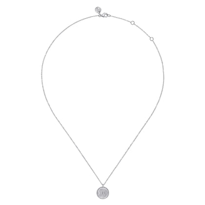 Zodiac - 925 Sterling Silver Diamond Bujukan Gemini May 21 - Jun 20 Zodiac Pendant Necklace
