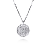 Zodiac - 925 Sterling Silver Diamond Bujukan Pisces Feb 19 - Mar 20 Zodiac Pendant Necklace