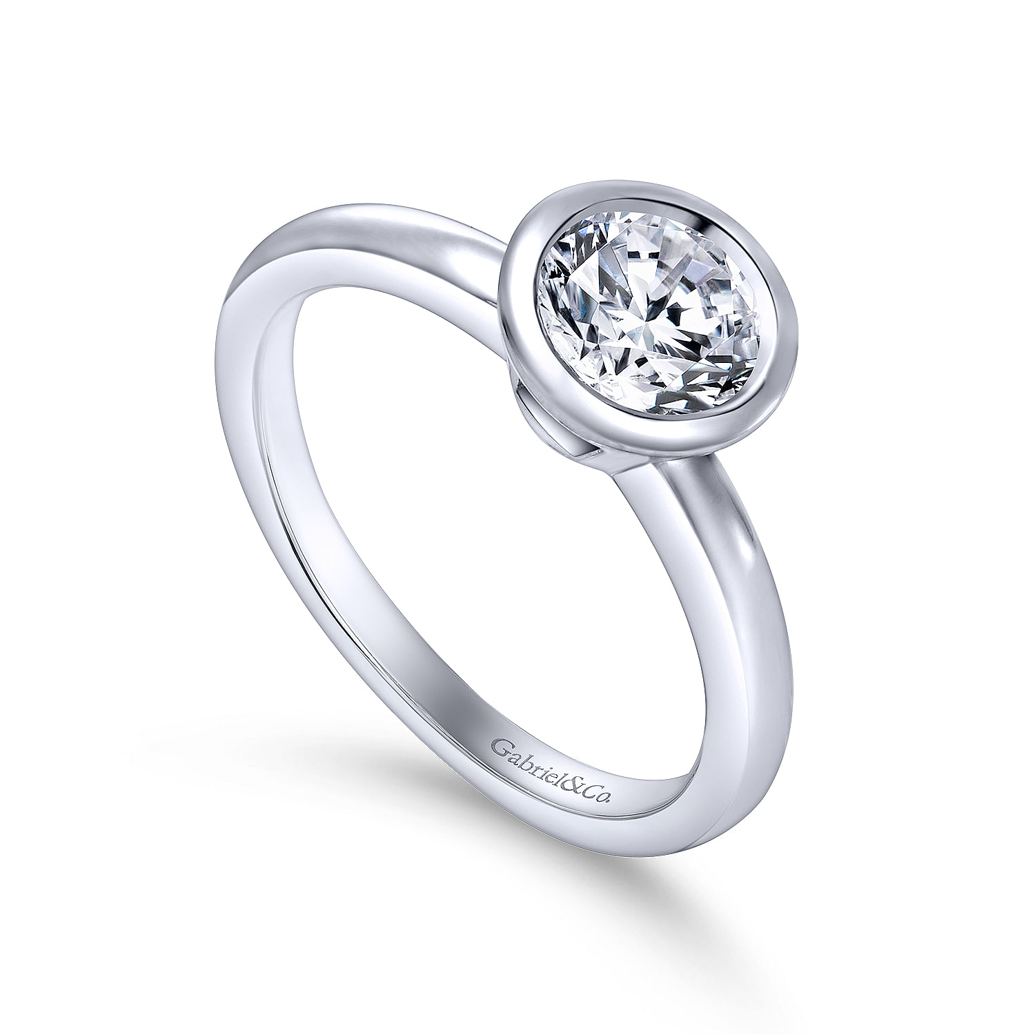Zola - 14K White Gold Round Diamond Engagement Ring - Shot 3