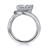 Chapelle - 14K White Gold Bypass Pear Shape Diamond Engagement Ring