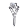 Chapelle - 14K White Gold Bypass Pear Shape Diamond Engagement Ring
