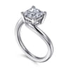 Delphi - 14K White Gold Bypass Princess Cut Diamond Engagement Ring
