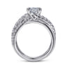 Zaira - 14K White Gold Round Diamond Engagement Ring - 0.75 ct