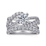 Zaira - 14K White Gold Round Diamond Engagement Ring - 0.75 ct