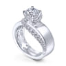 Emerie - 14K White Gold Round Diamond Engagement Ring - 0.43 ct