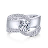 Emerie - 14K White Gold Round Diamond Engagement Ring - 0.43 ct