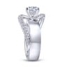 Emerie - 14K White Gold Round Diamond Engagement Ring - 0.43 ct