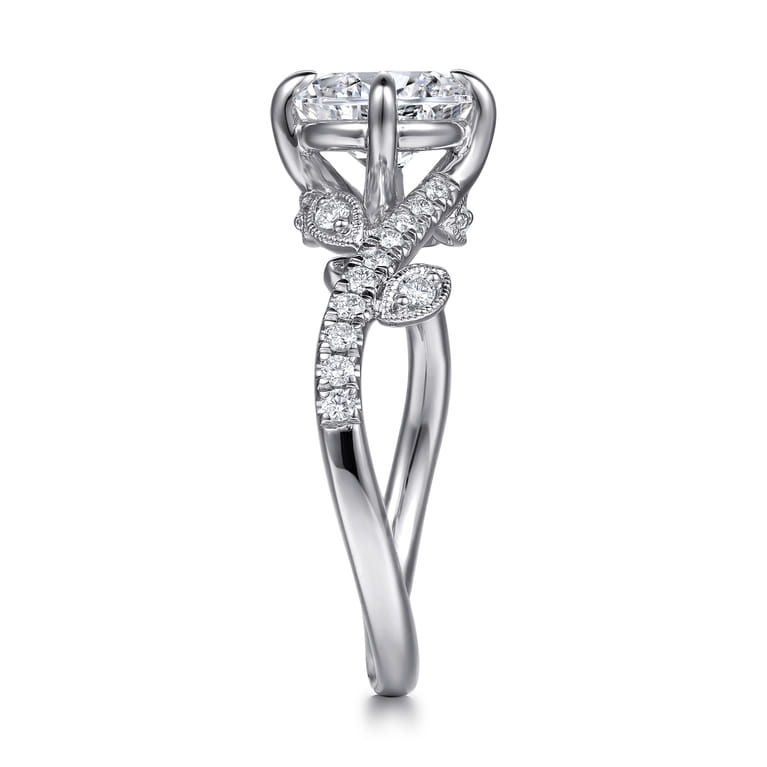 Darcie - 14K White Gold Round Diamond Engagement Ring - 0.25 ct - Shot 4