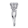 Darcie - 14K White Gold Round Diamond Engagement Ring - 0.25 ct