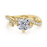 Darcie - 14K Yellow Gold Cushion Cut Diamond Engagement Ring - 0.25 ct