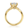 Darcie - 14K Yellow Gold Cushion Cut Diamond Engagement Ring - 0.25 ct