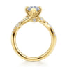 Darcie - 14K Yellow Gold Marquise Shape Diamond Engagement Ring - 0.25 ct