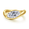 Averie - 14K Yellow Gold Bypass Marquise Shape Diamond Engagement Ring