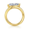 Averie - 14K Yellow Gold Bypass Marquise Shape Diamond Engagement Ring