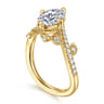 Darcie - 14K Yellow Gold Oval Diamond Engagement Ring - 0.25 ct