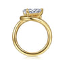 Chapelle - 14K Yellow Gold Bypass Pear Shape Diamond Engagement Ring