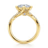 Darcie - 14K Yellow Gold Princess Cut Diamond Engagement Ring - 0.25 ct